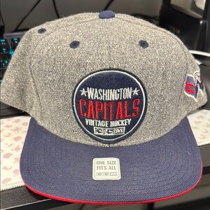 CCM Washington Capitals Gray and Blue Hat